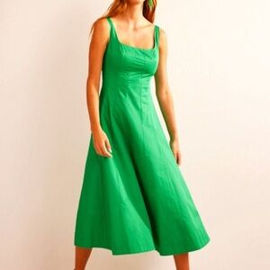 NWT Boden Kelly Green A-line dress midi